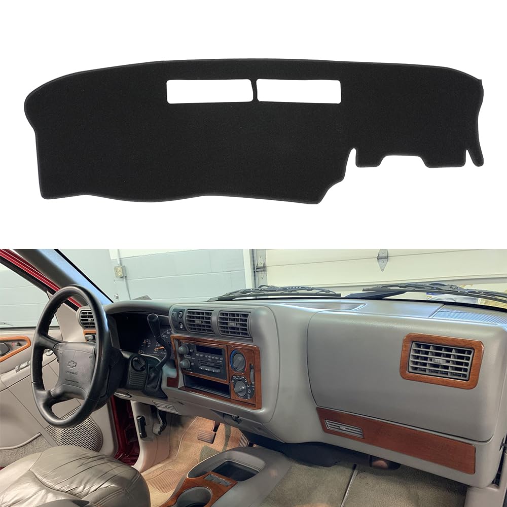 BLIBLIUNIT Dash Cover Mat Custom Fit for 1994-1997 Chevrolet Chevy S10 Blazer/GMC Jimmy Sonoma/96-97 Olds Oldsmobile Bravada,Das