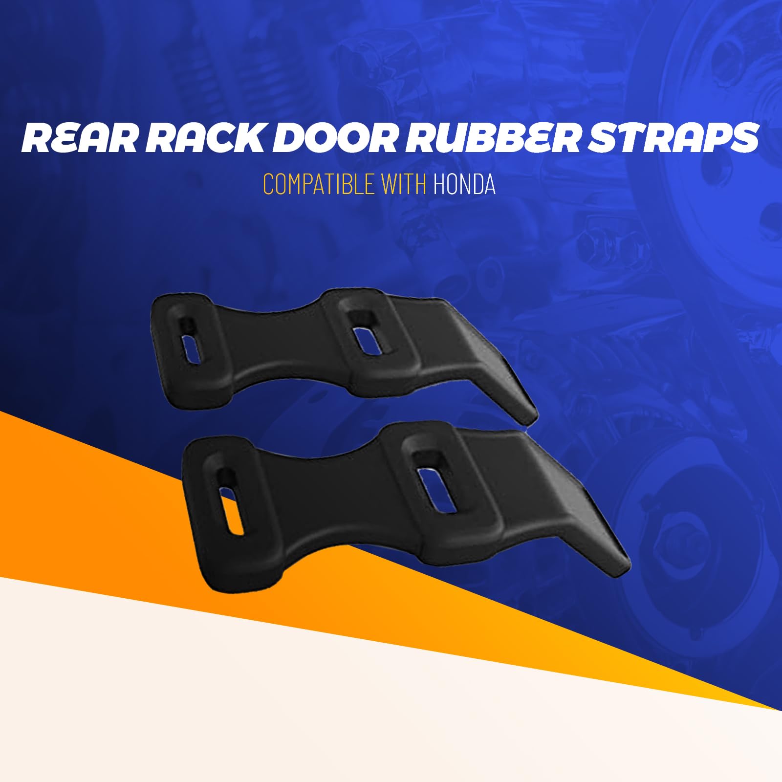 2 Pcs Rear Rack Door Rubber Straps 81309-958-680 For Honda Trx200 Trx250 Trx300 Trx300Fw Trx350 Trx350D