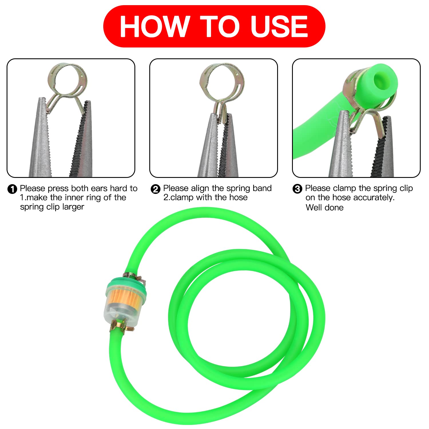 Grehua Dirt Bike Fuel Line Compatible With Gy6 50Cc 110Cc 125Cc 150Cc Ssr110 125 Crf50 Xr50 Taotao Coolster Apollo Pitbike Moped