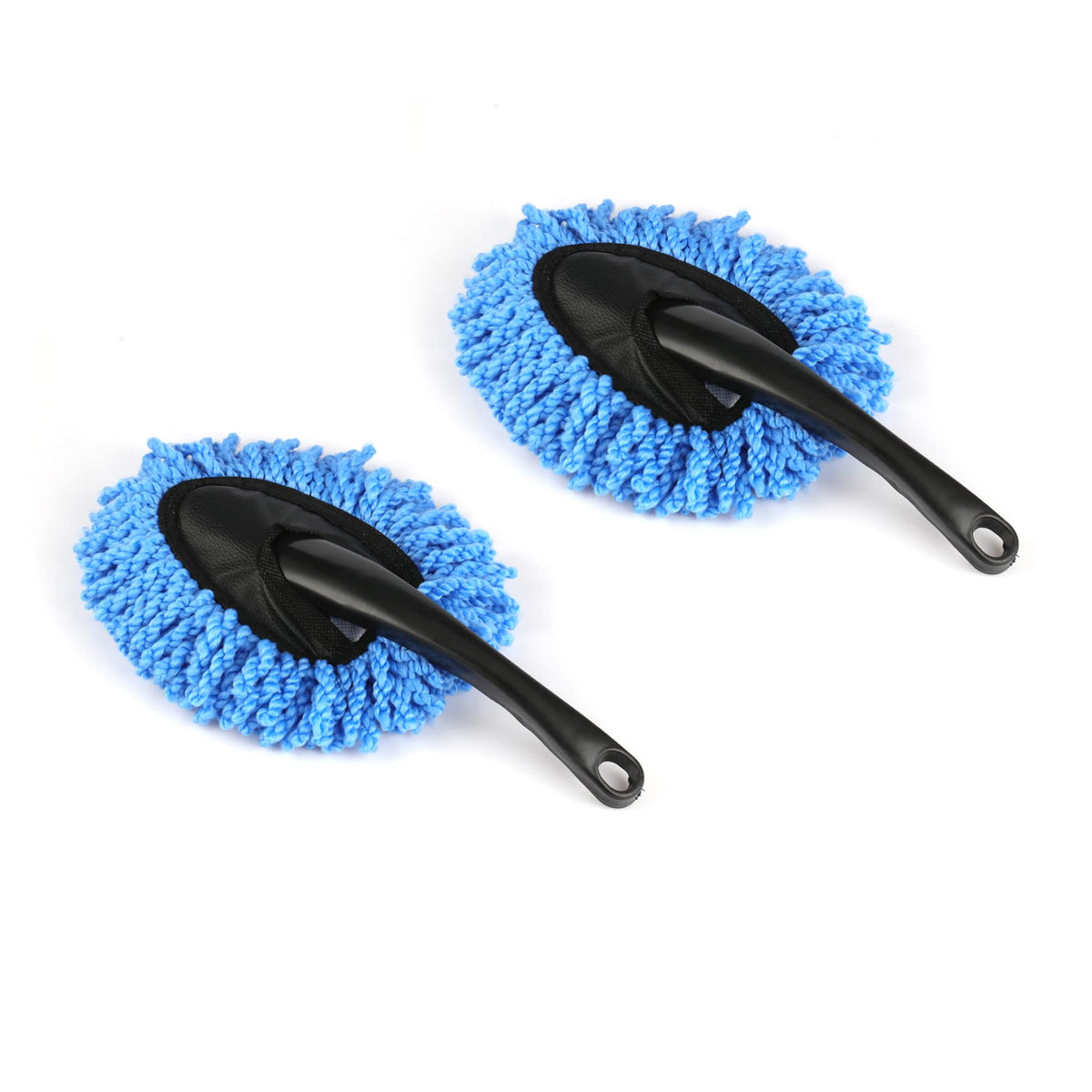 Amiss 2 Pack Mini Microfiber Car Dash Duster Brush, Multi-Functional Car Cleaning Brush, Car Interior Exterior Accessories, Clea