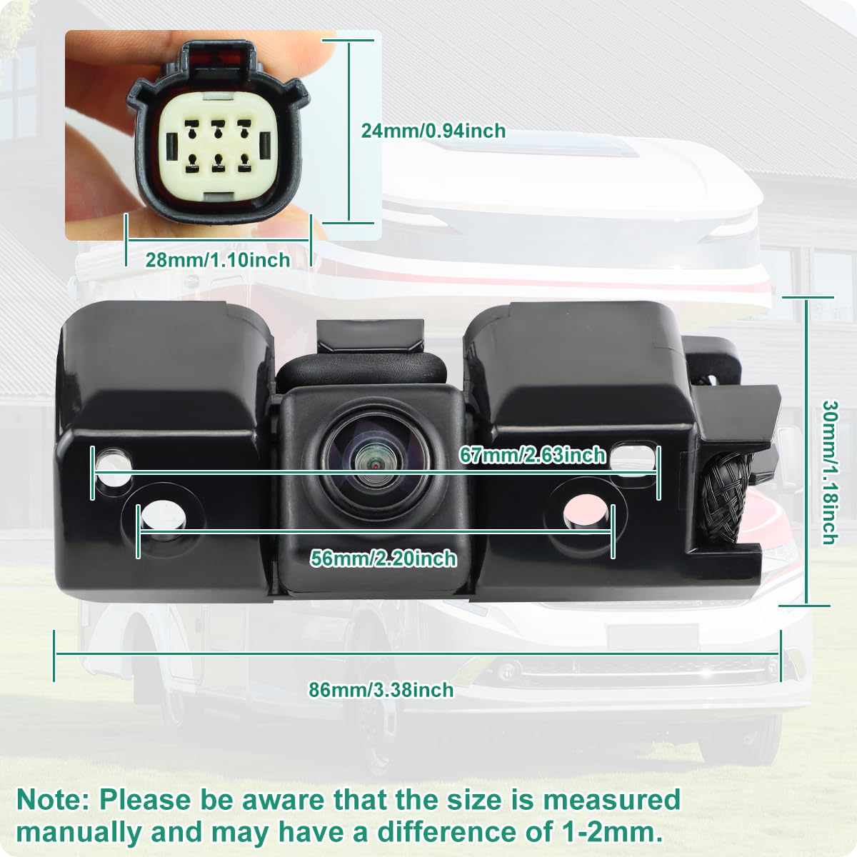 23306741 Backup Camera Rear View Camera Compatible With 2014-2015 Chevy Silverado Cheyenne Gmc Sierra 1500 2500 Hd 3500 Hd, Repl