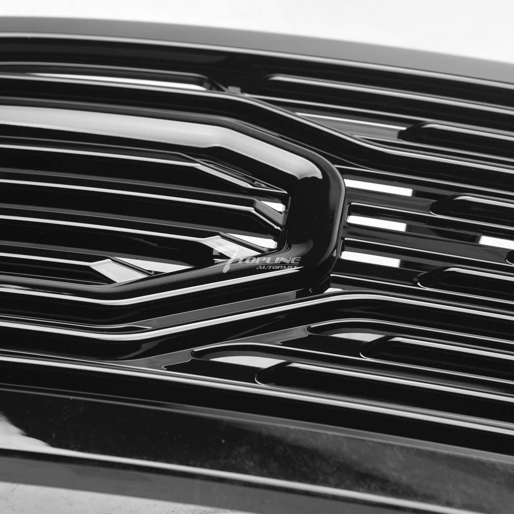 TLAPS 7422439037076 Compatible With 2010-2018 Dodge Ram 2500/3500 / 4500/5500 Glossy Black Big Horn Style Horizontal Front Bumpe