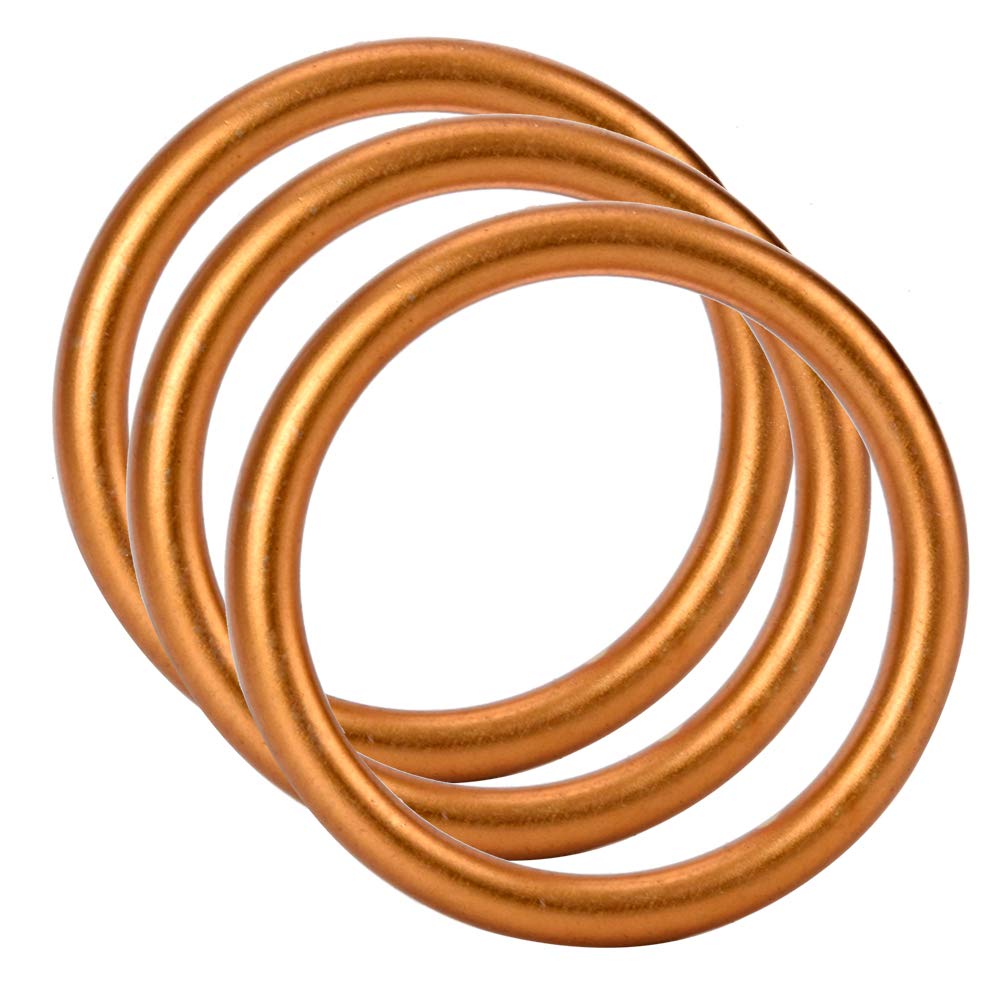 HIAORS 3Pcs Exhaust Muffler Pipe Gasket for 50cc 110cc 125cc Lifan TaoTao Apollo Dirt Pit Bike Thumpstar Quad Bike Go Kart ATV D