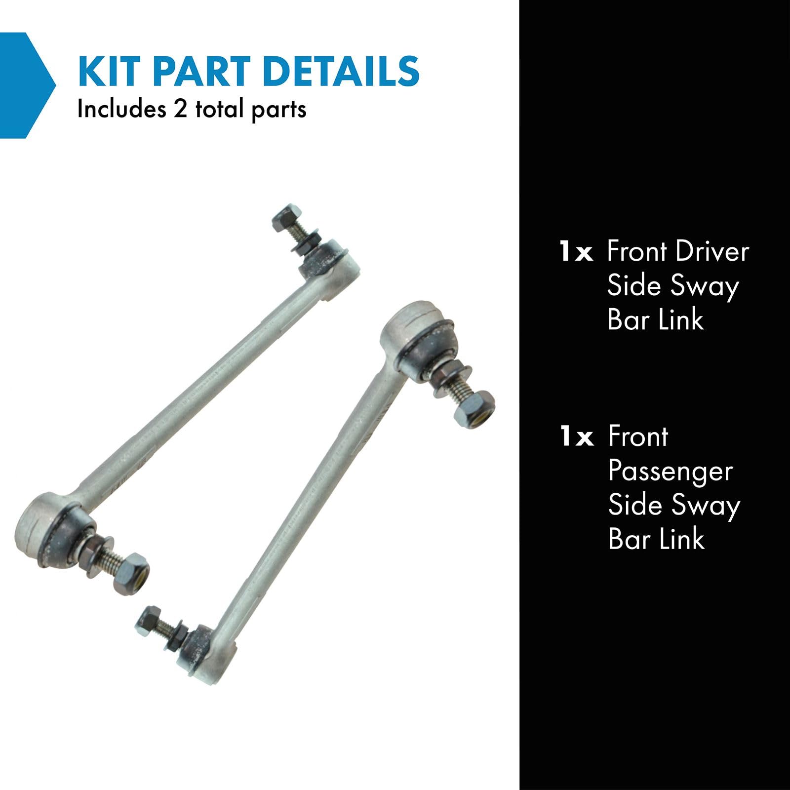 Trq Front Sway Bar Stabilizer Link Set Compatible With 2008-2013 Bmw 128I 135I 2006 325I 2007-2013 328I 330I 2009-2011 335D 335I