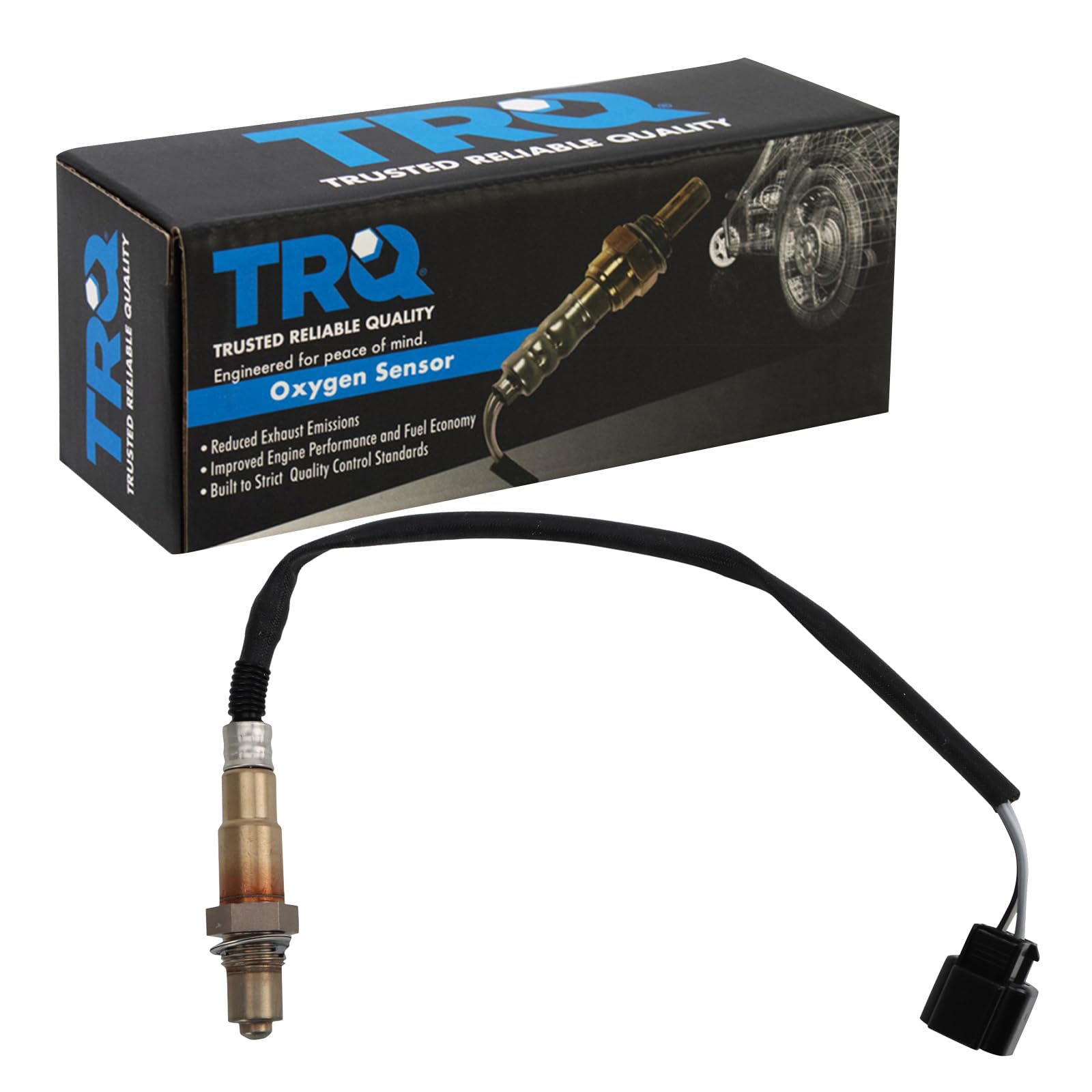 Trq O2 Oxygen Sensor Compatible With 2000-2011 Hyundai Accent 2001-2012 Elantra 2003-2008 Tiburon 2005-2009 Tucson 2006-2011 Kia
