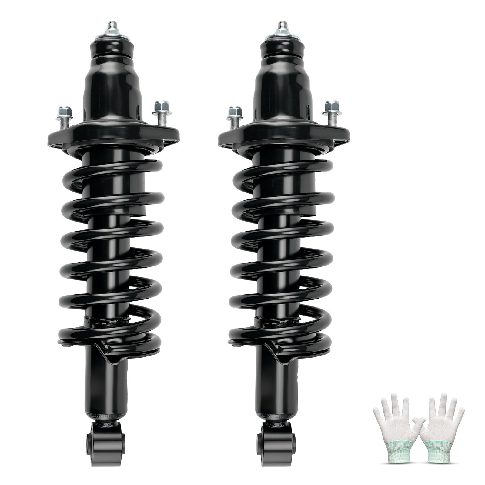 KAX Complete Struts w/Coil Springs Replacement Strut Shocks Assembly 171340L,171340R for Honda Civic 2001-2005 Rear Suspension K