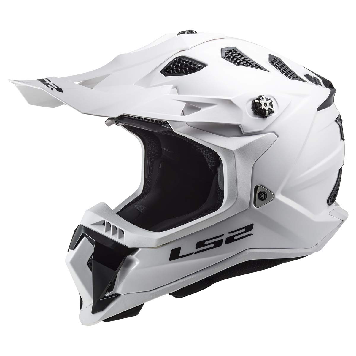 LS2 Helmets MX-Off Road Subverter Evo Helmet (Gloss White - Small)
