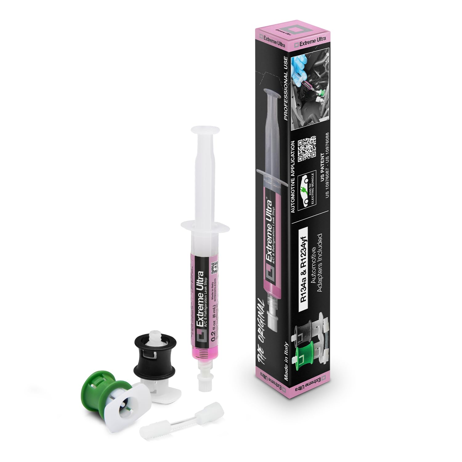 Errecom Extreme Ultra | A/C Leak Stop for Vehicle A/C Systems | Works with All Refrigerants and Lubricants | Includes R1234yf an