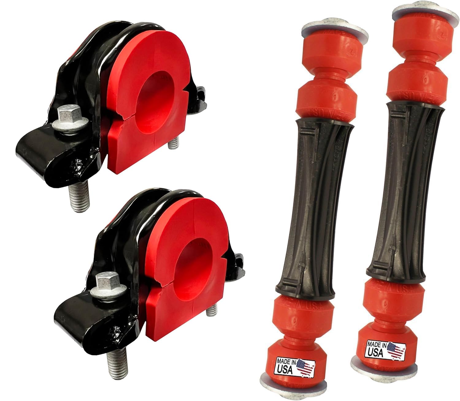 Suspension Dudes 6Pc Code Red Front Stabilizer Sway Bar Oe Bracket Link Kit Fits Escalade Avalanche Silverado Suburban Tahoe Yuk