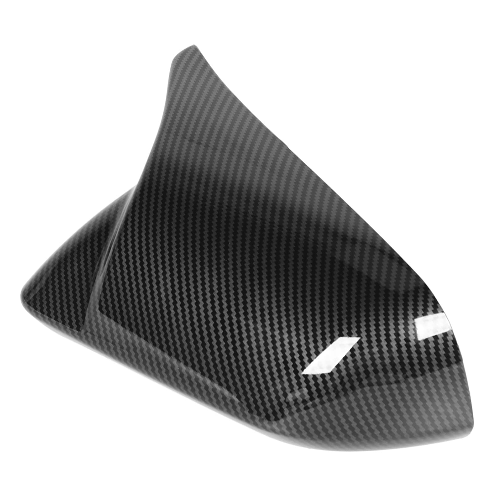 Wing Mirror Cover, 2Pcs Door Mirror Cover Left Right Horn Replacement For Mustang 2015 2016 2017 2018 2019 2020 2021 2022 (Carbon Fiber Pattern)