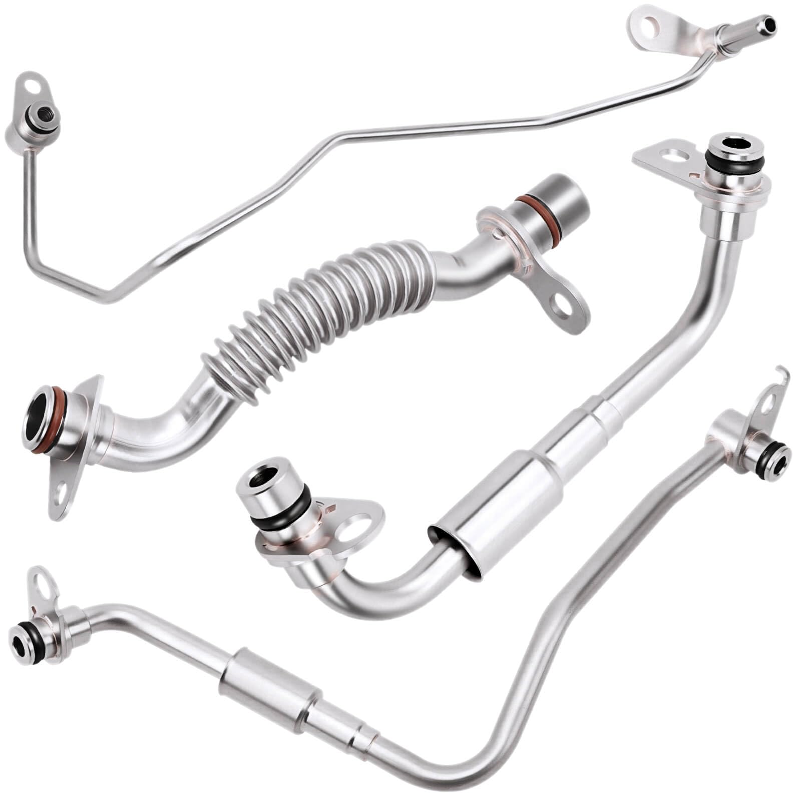 ZAIGANMA 667-497 Turbocharger Coolant, Oil Supply&Return Line Kit Driver Left Side Compatible with 2017 2018 2019 2020 2021 Ford