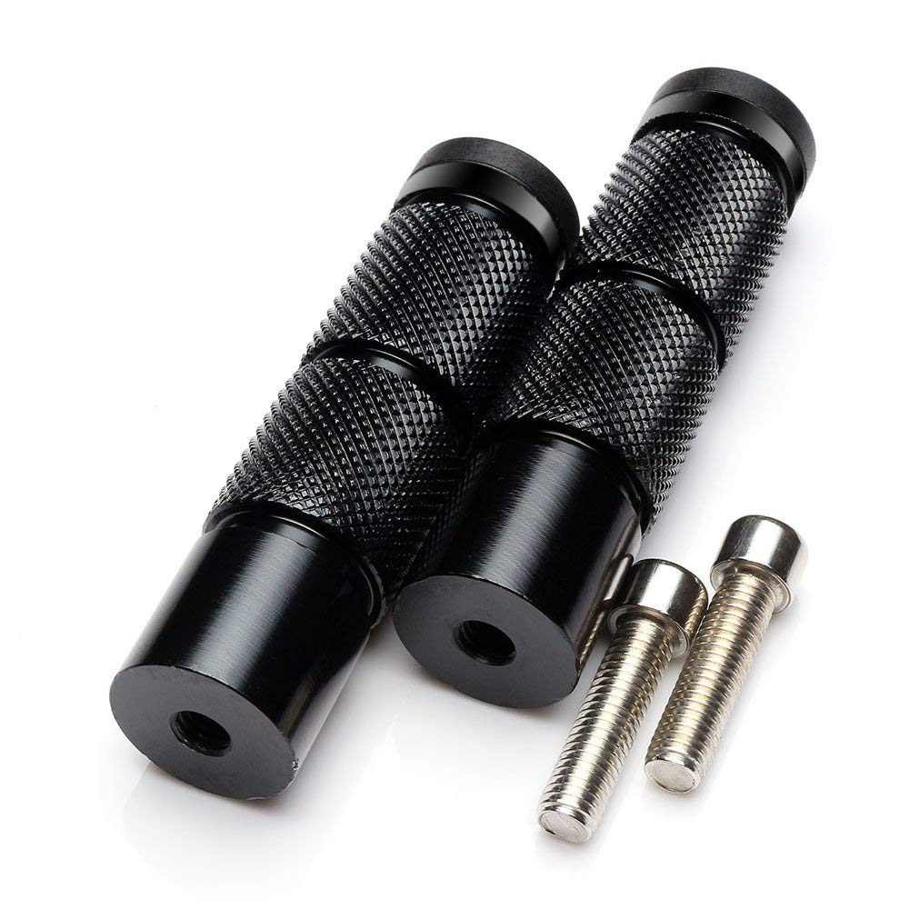 Cnc Universal Motorcycle Bicycle Passenger Foot Pegs M8 Rearsets Rear Set Footrests Footpeg Foot Rest Peg Pedals For Bike Install Hole 8Mm