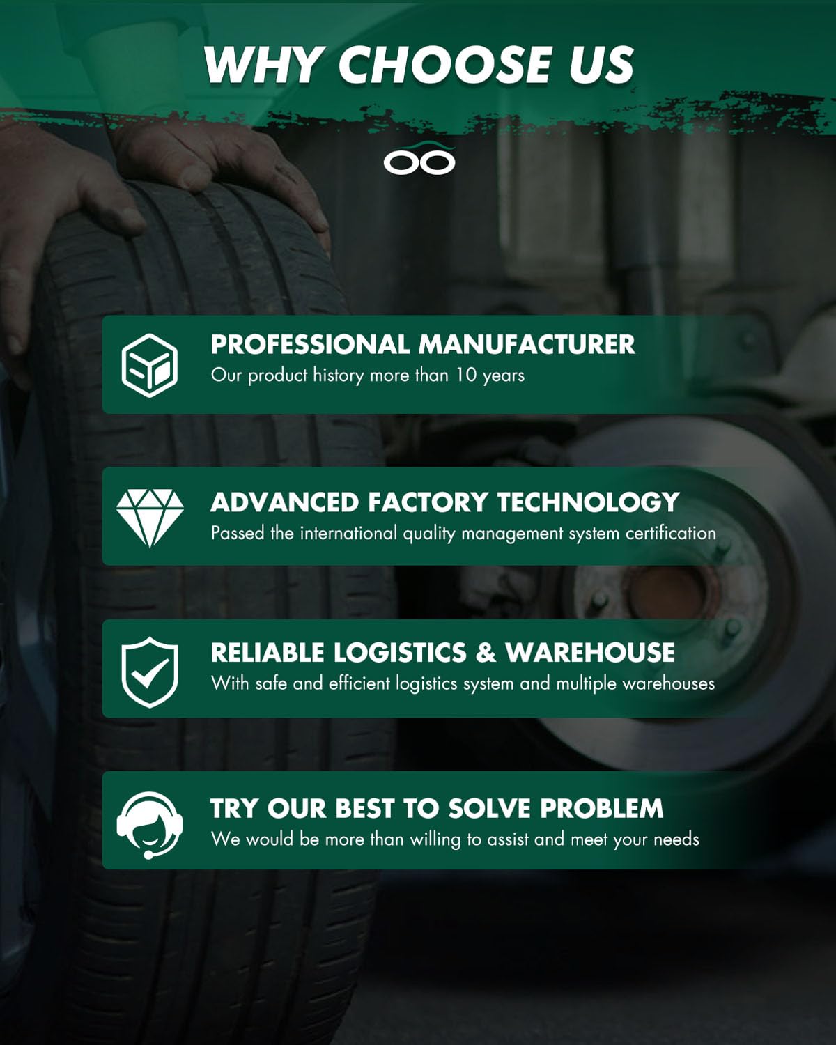 Scitoo D1303 Front Ceramic Brake Pads Sets Fit For Lexus Lx570 2008-2011 2013-2019,For Toyota For Land Cruiser 2008-2011 2013-20