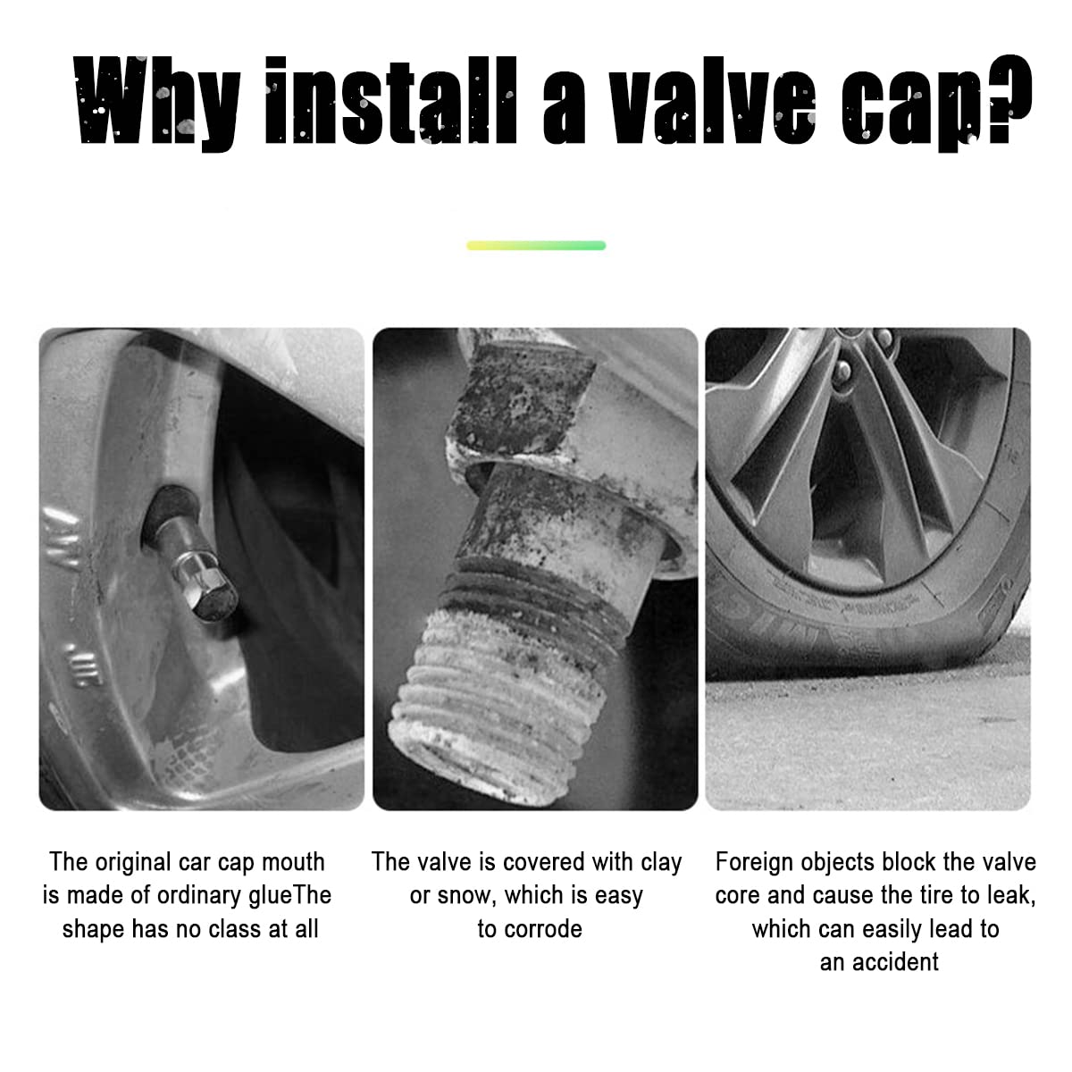 12Pcs Fluorescent Skull Tire Valve Stem Caps, Car Corrosion Resistant Wheel Valve Cover, Luminous Illuminated Skull Glow In The