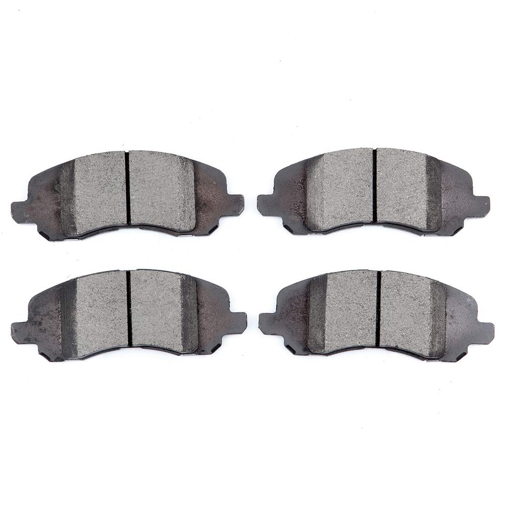 Cciyu D1285 Ceramic Front Brake Pads Set Fit For Chrysler 200,Sebring,For Dodge Avenger,Caliber,Stratus,For Jeep Compass,Patriot