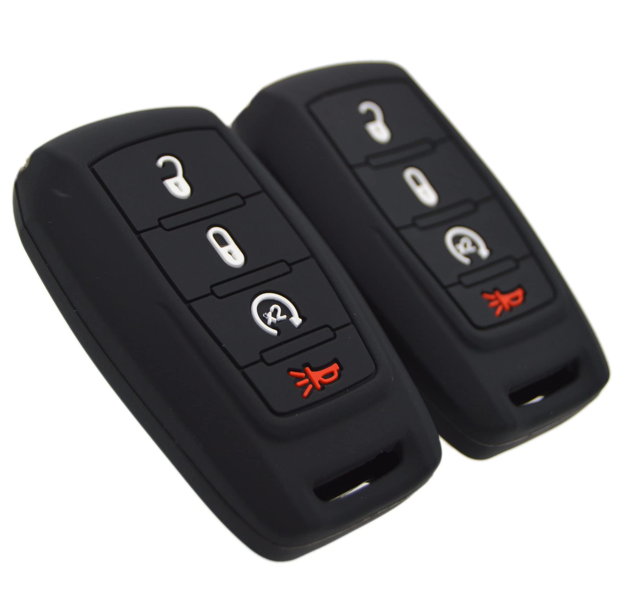 Zorratin Silicone Remote Key Fob Cover Case Protector for Ram 1500 2500 3500 2019 2020 2021 2022 2023 2024 2025 4 Buttons
