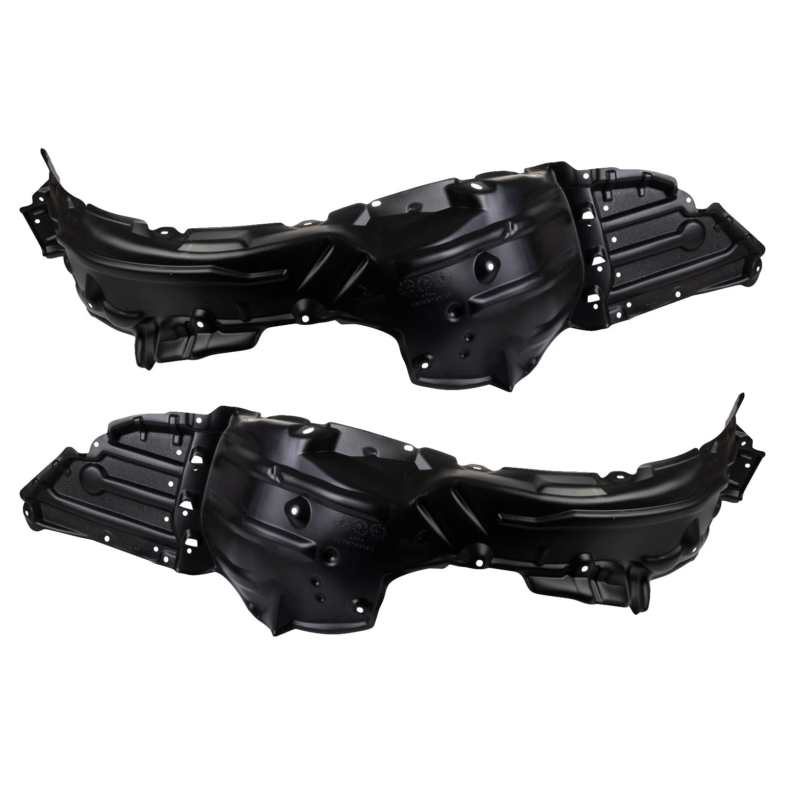 Trq Front Inner Fender Liner Set Compatible With 2020-2022 Toyota Corolla To1248232 To1249232