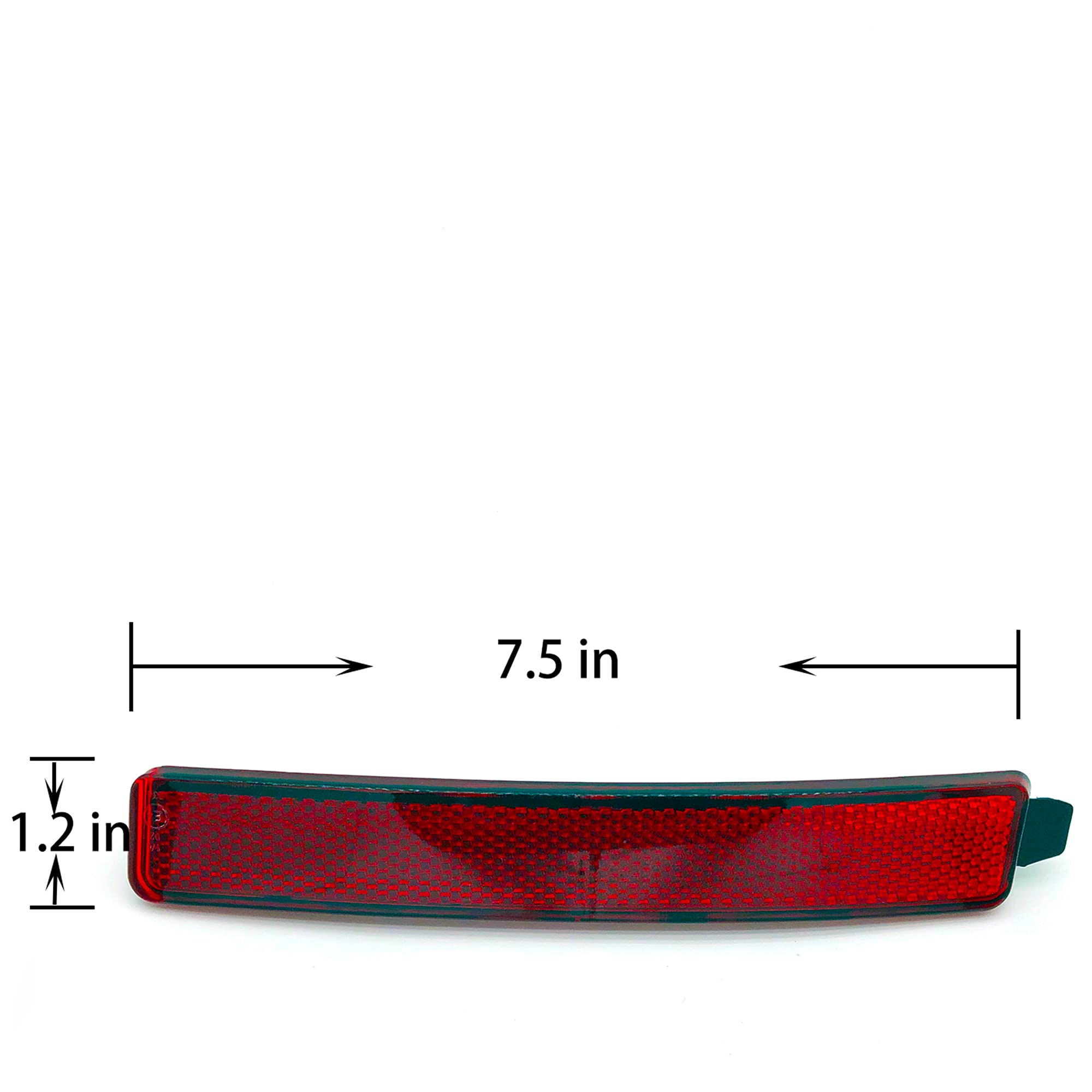 Arcticway Replacement for Rear Bumper Side Reflector for Cadillac SRX / Chevy Traverse / GMC Acadia / Saturn Outlook Driver Left