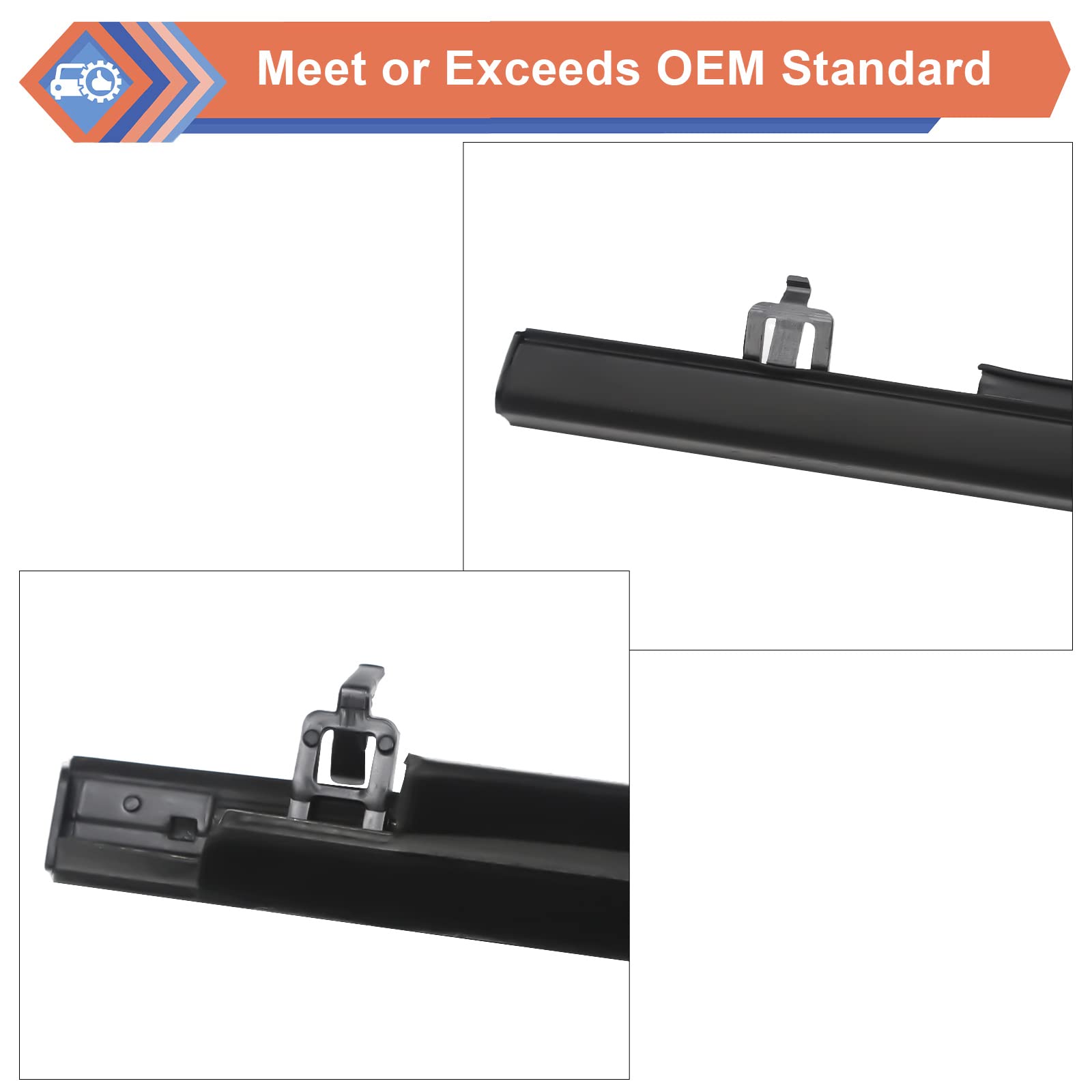 Zonfant 4 Pcs Car Outer Door Window Moulding Trim Weatherstrip Seal Belt Compatible With Honda Vehicle Civic 2006-2011, Replace#