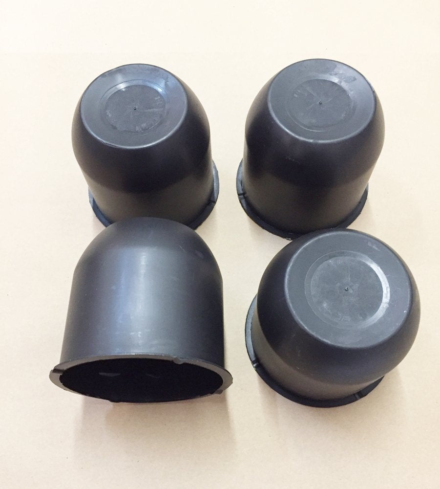 4 Black Trailer Wheel Hub Center Cap 4.25'' Diameter Travel Trailer, Camper Rv By Automotive Authority