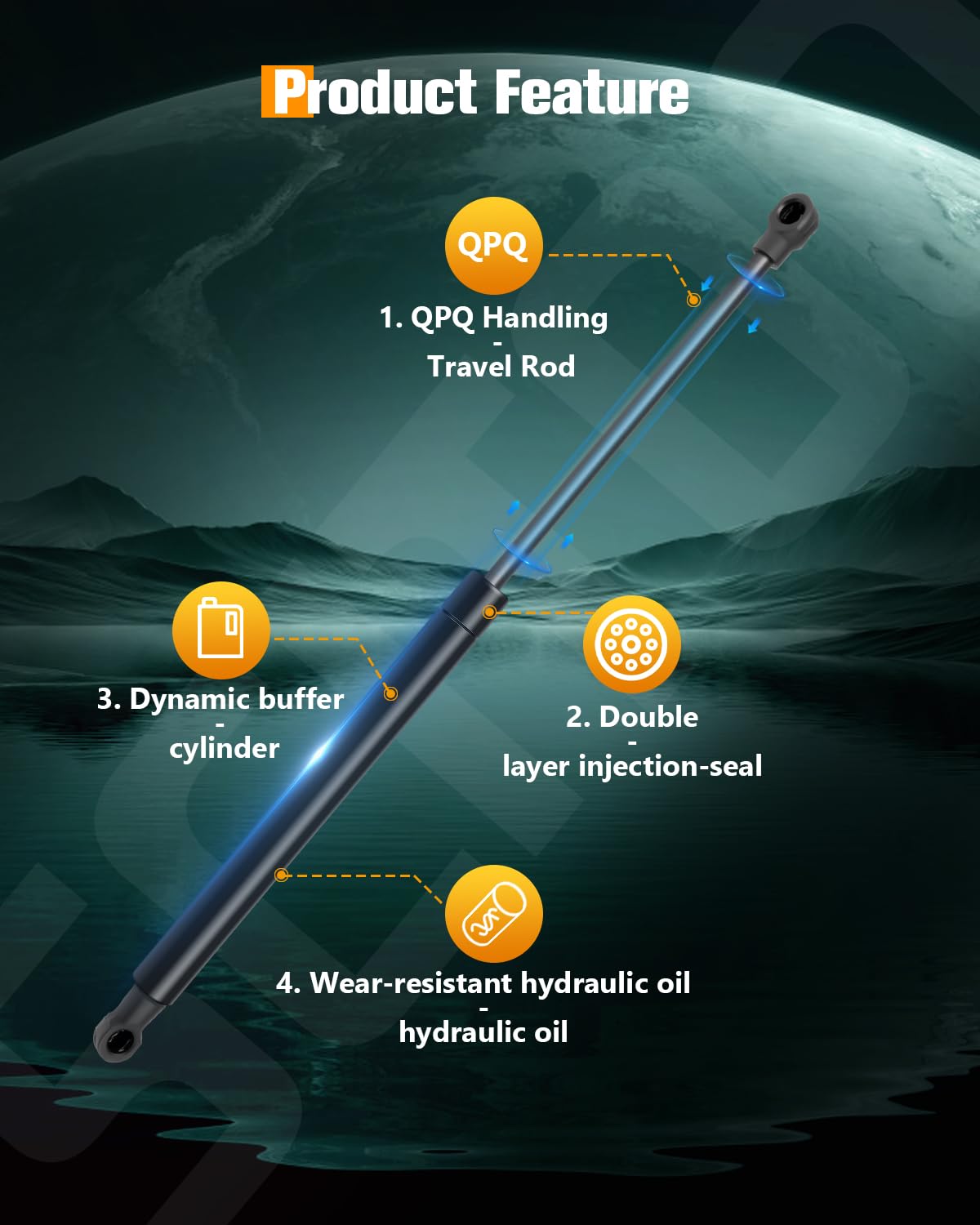 Scitoo Hood Trunk Lift Supports Replacement Struts Gas Springs Shocks Fit For Bmw 323I 325Xi 328I Xdrive 328Xi 330I 330Xi 335D 3