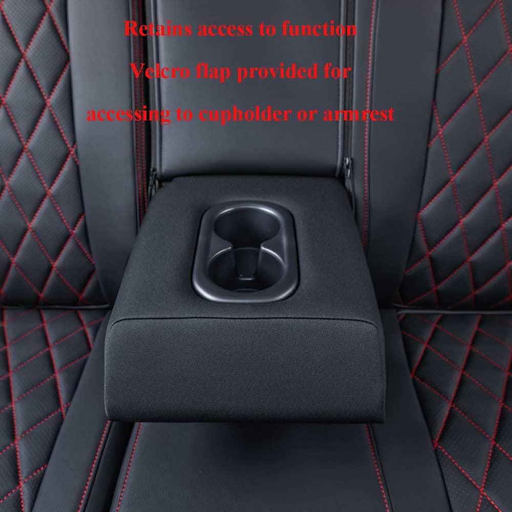 Ekr Custom Fit Crv Seat Covers For Select Honda Crv 2017 2018 2019 2020 2021 2022 - Full Set,Leather (Black With Red Piping)