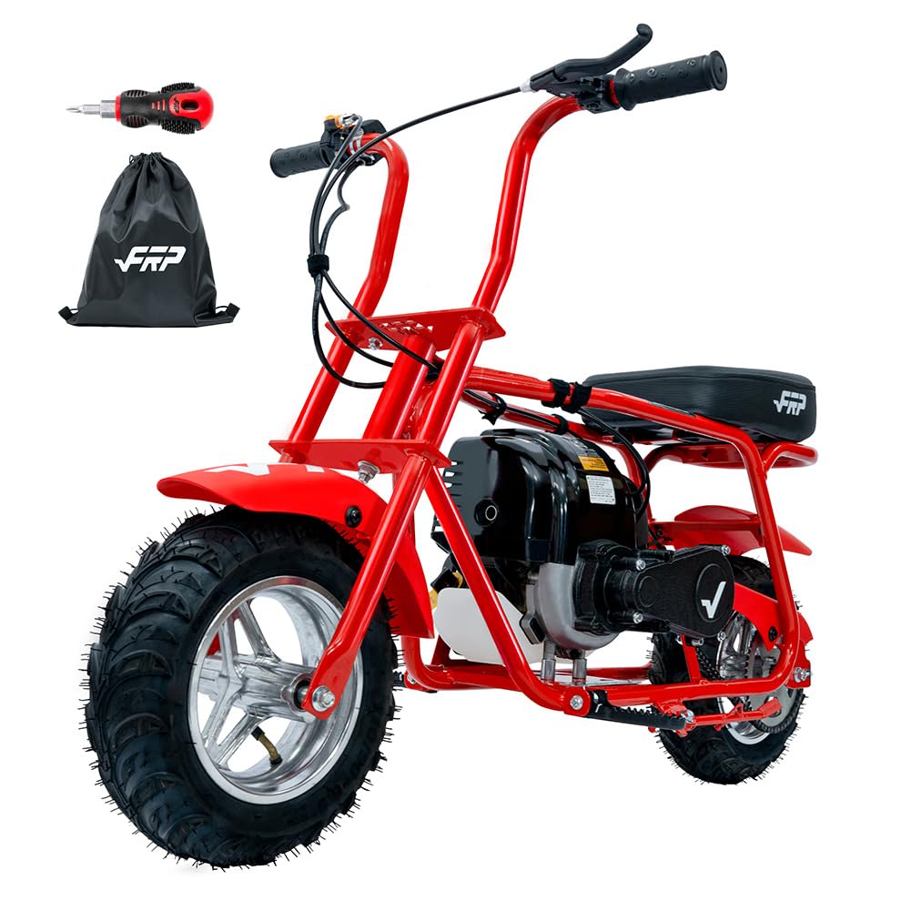 [Starts Right Up] FRP MB40 4-Stroke Mini Bike, 40CC Kids Mini Dirt Bike with No Mixing Oil Need, Easy to Assemble/Touch Protecti