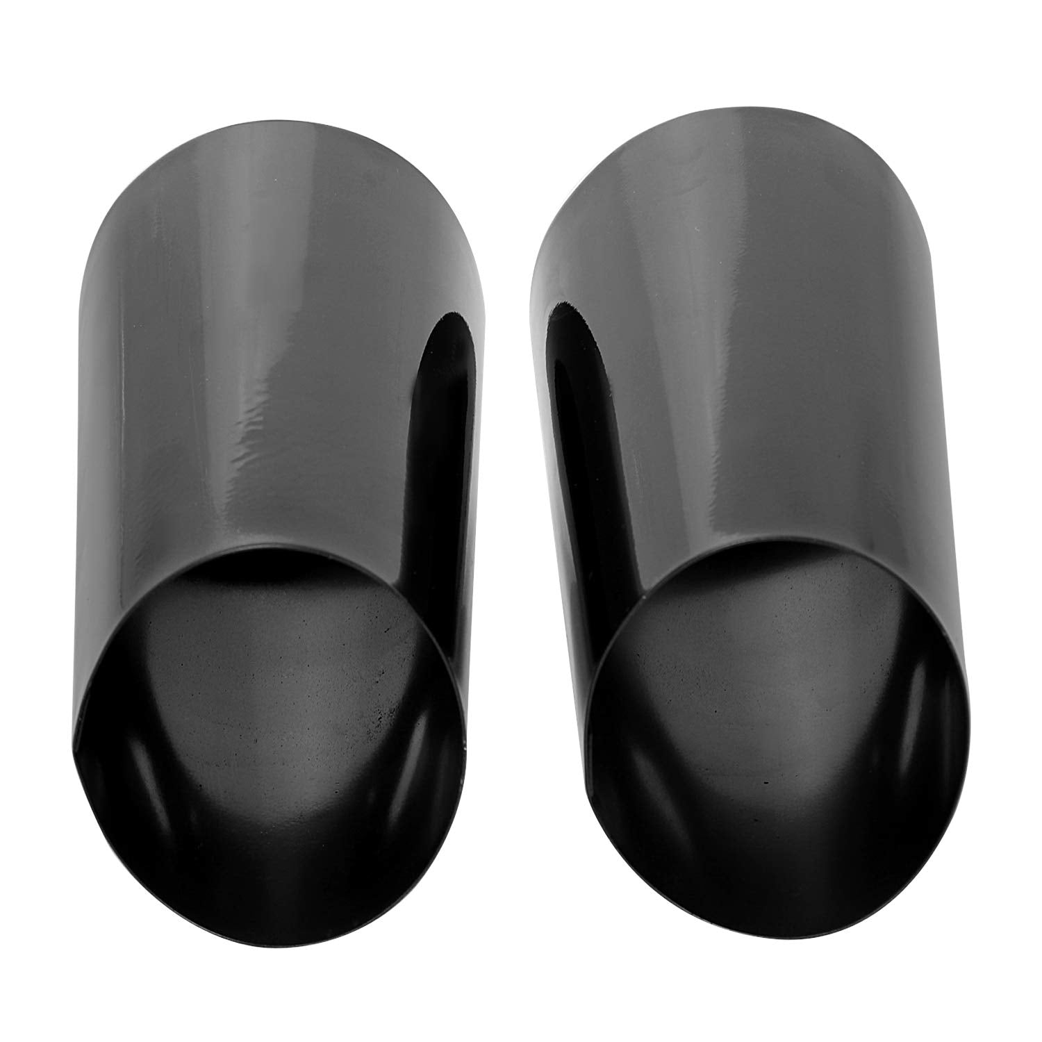 SHMTOOL Gloss Black Upper Fork Slider Covers Cow Bells for Harley Touring Street Glide Road Glide Electra Glide Tri Glide 2014-L