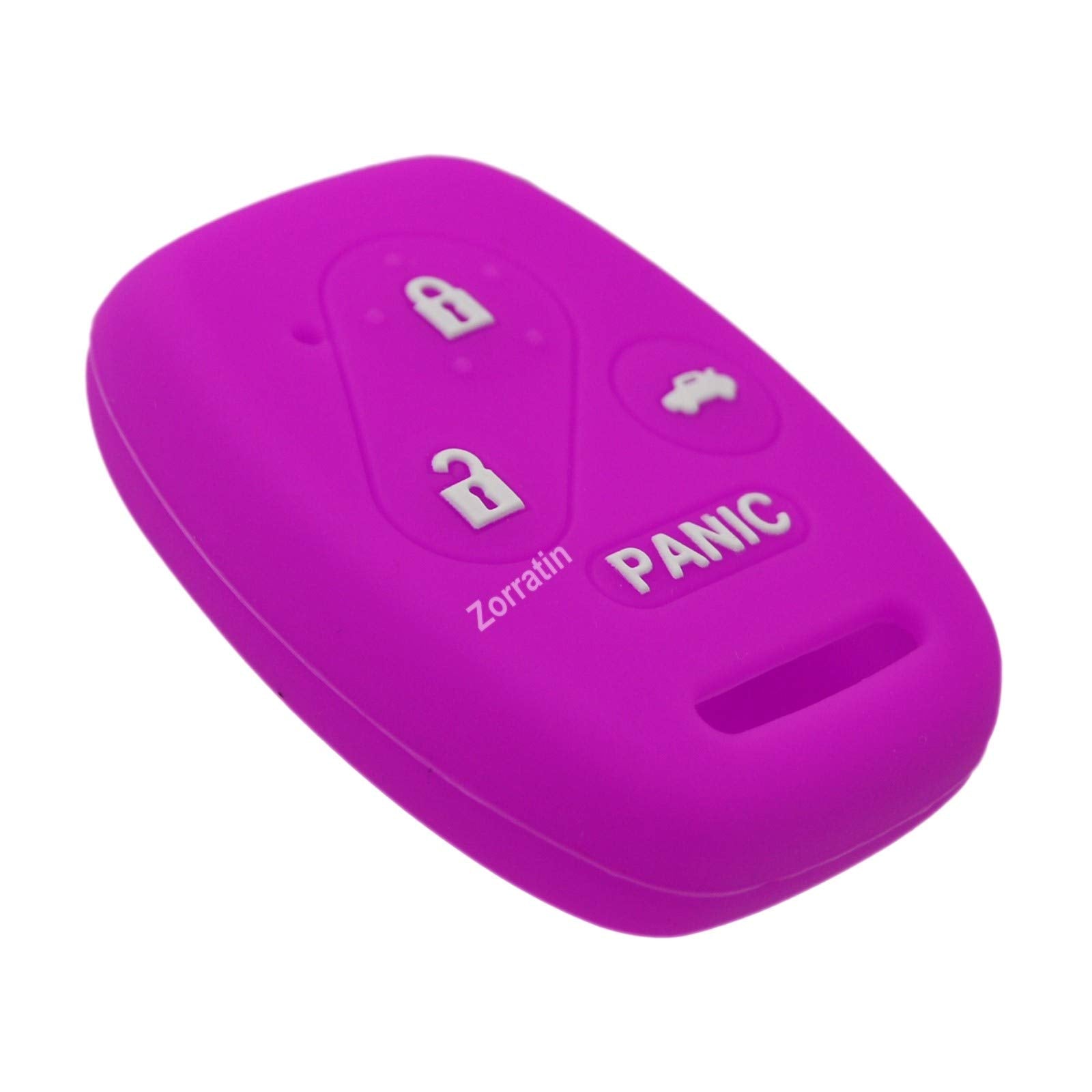 Silicone Remote Key Fob Cover Protector Compatible with Honda Accord Crosstour CR-V Civic Element Pilot 3+1 4 Buttons