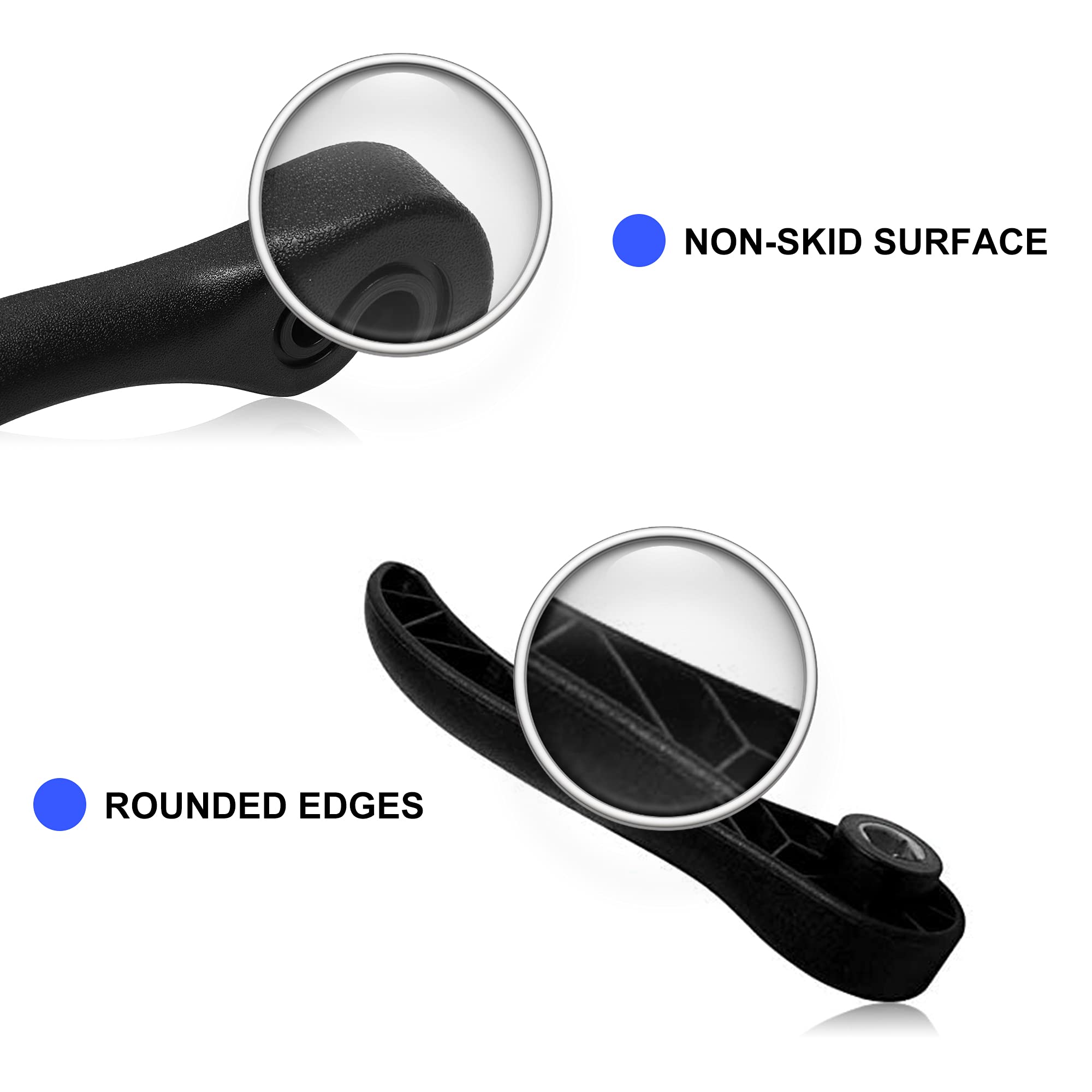 Basiker Front Driver & Passenger Adjust Handle For Chevy S10 Colorado Blazer Ssr & Gmc Canyon Jimmy S15 Envoy H3 Back Release Handle Replace Oem 89041697 (Lh & Rh)