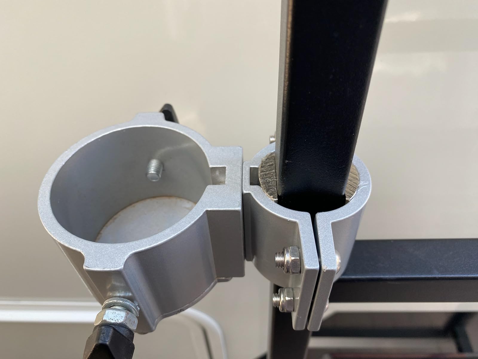 Eez Rv Products Starlink Mini Adapter With 10Ft Telescopic Pole And Rv Ladder Mounting Bracket Kit - Fits 1.0'' Square Ladder Ra