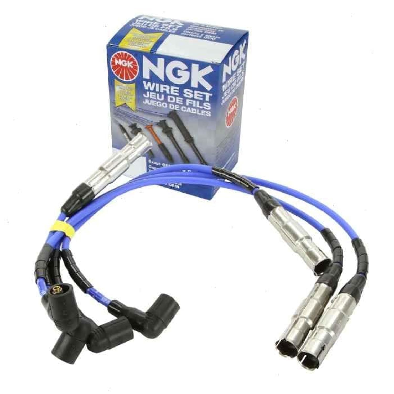 NGK Spark Plug Wire Set compatible with Volkswagen Jetta 2.0L L4 1999-2014