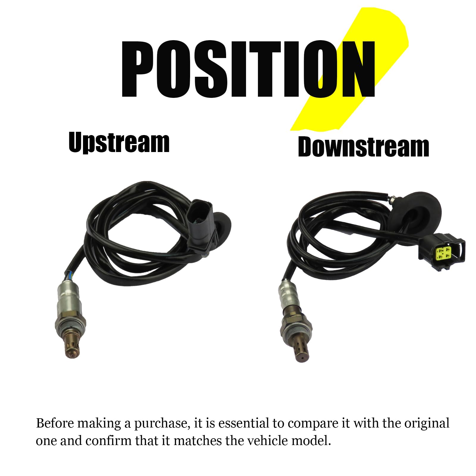 MTKHMN Downstream and Upstream Oxygen O2 Sensor fit for 2011-2013, 2015-2020 Mitsubishi Outlander Lancer Outlander Sport, 2.0L 2