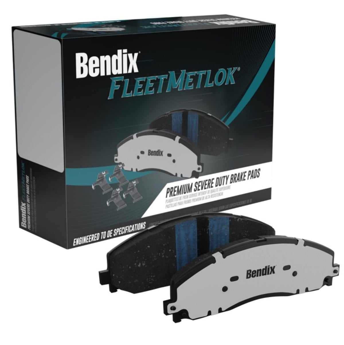 Bendix Fleet Metlok Mkd1901Fm Semi-Metallic Rear Brake Pads For Chrysler Pacifica 2024-2017, Voyager 2024-2020