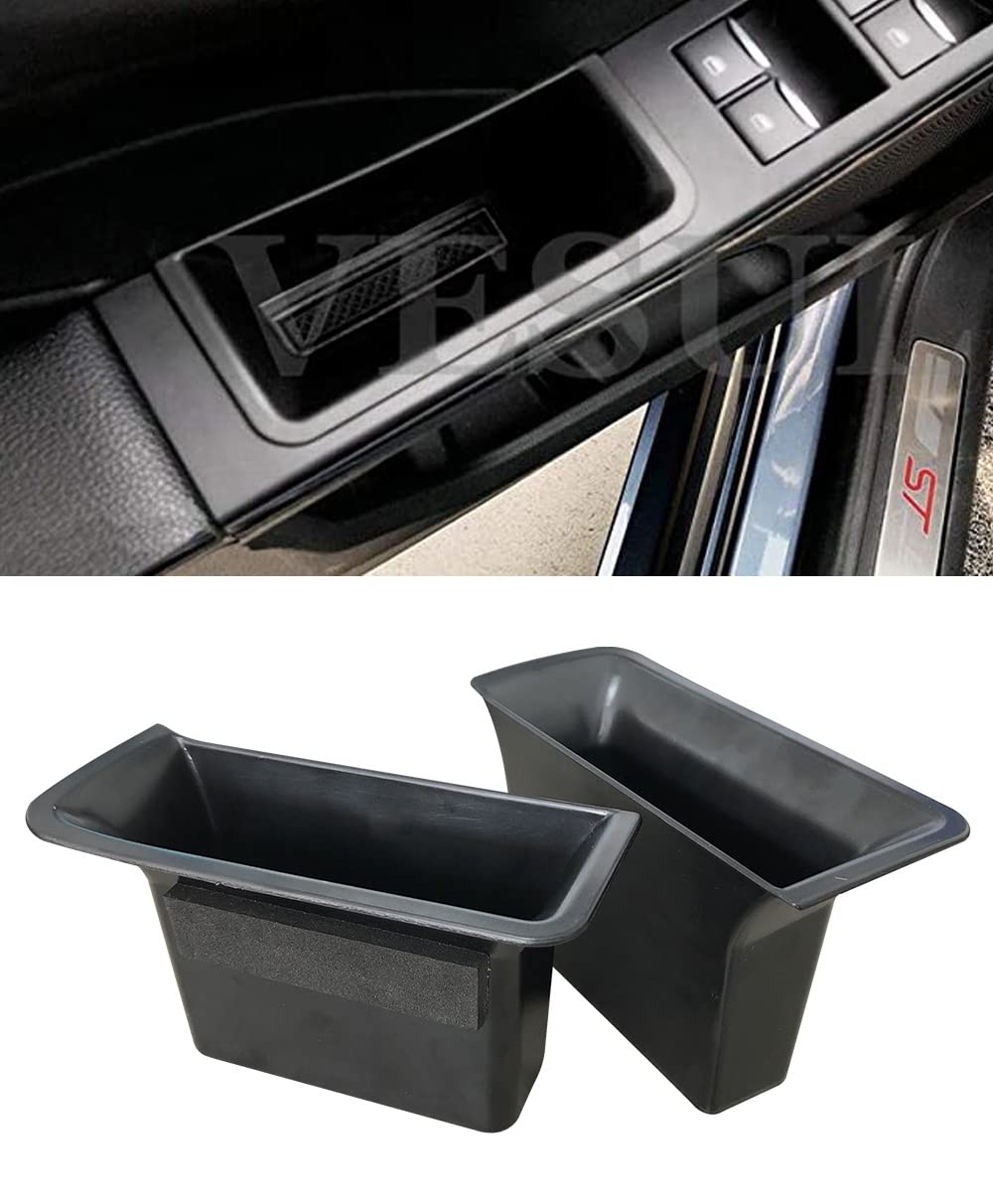 Vesul Front/Rear Row Door Side Storage Box Compatible With Ford Escape 2020 2021 2022 2023 2024 2025 Armrest Phone Container Door Organizer Handle Pocket Abs Tray Insert Glove Pallet