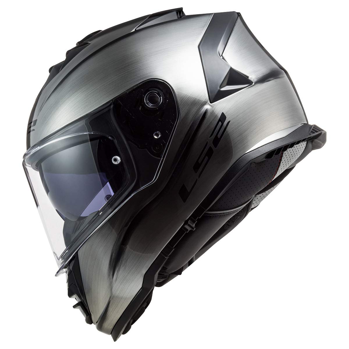 Ls2 Helmets Assault Full Face Motorcycle Helmet W/Sunshield (Brushed Alloy - Large)