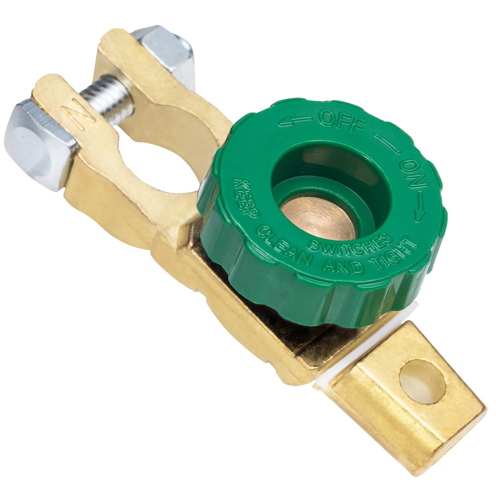 Spurtar Battery Disconnect Switch 12V - 24V Top Post, Quick Disconnect Battery Cut Off Switch For Car Truck Rv Boat Vehicles, Gr