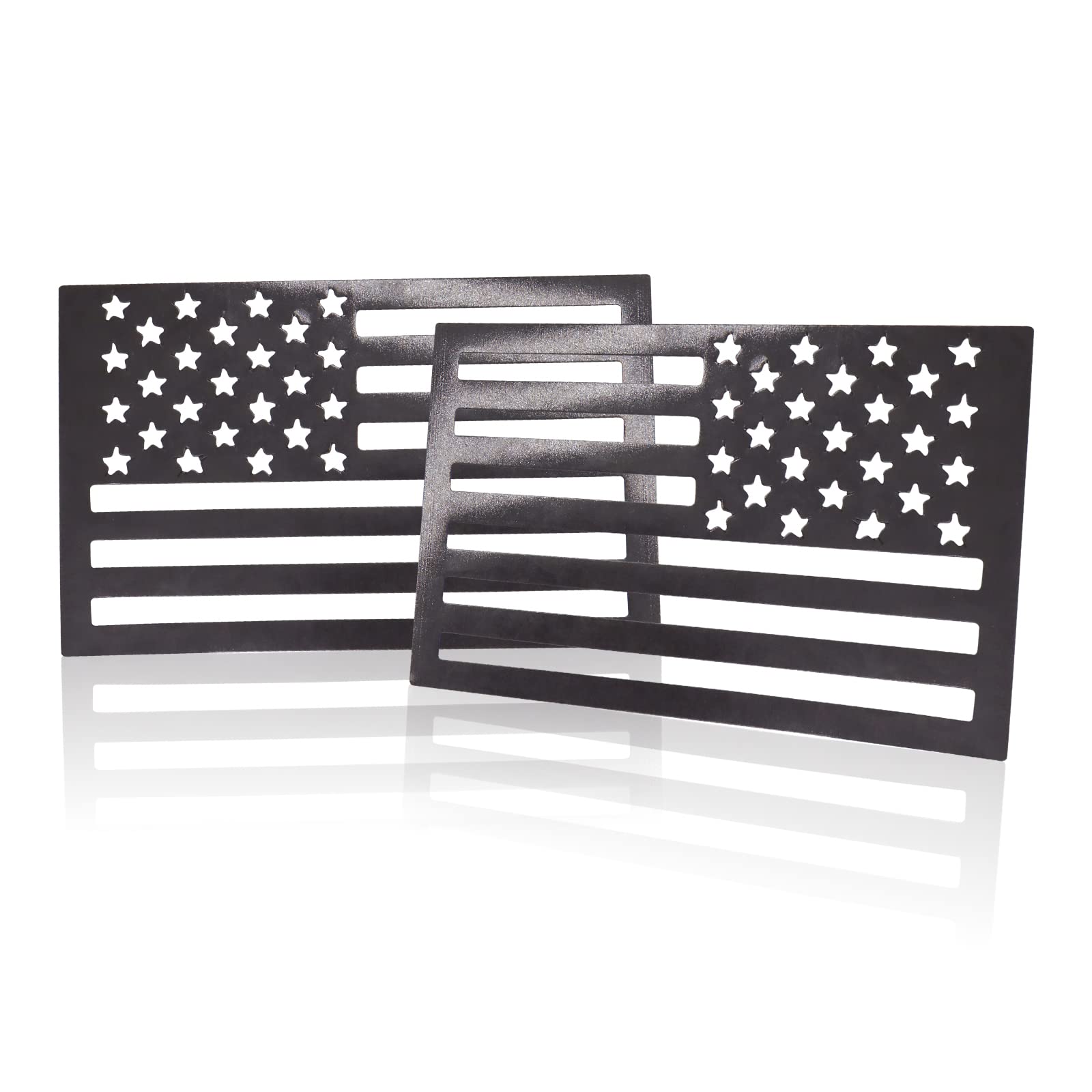 American Flag Magnet Decal, 2 Pack 6.1 X 3.7 Inch Usa Flag Stickers With Patriotic Stars Reflective Stripes For Cars & Trucks -