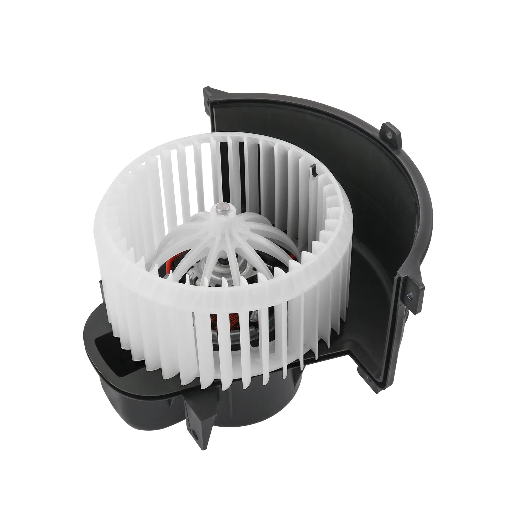 JDMSPEED Heater Blower Motor & Cage Front Replacement for Audi Q7 2007-2015, Replacement for Volkswagen VW Touareg 2004-2010 Replaces 7L0820021Q 7L0820021H 7L0820021L 4L1820021B HVAC Blower Motor