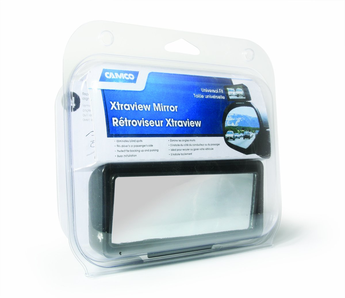 Camco 25633 Blind Spot Mirror - Convex, Supplementary Side View