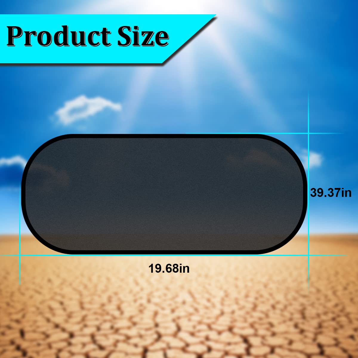 Moly Magnolia Car Rear Window Sunshade - UV Protection Mesh Cover for Baby, Pets & Children - 39x19 with Suction Cups