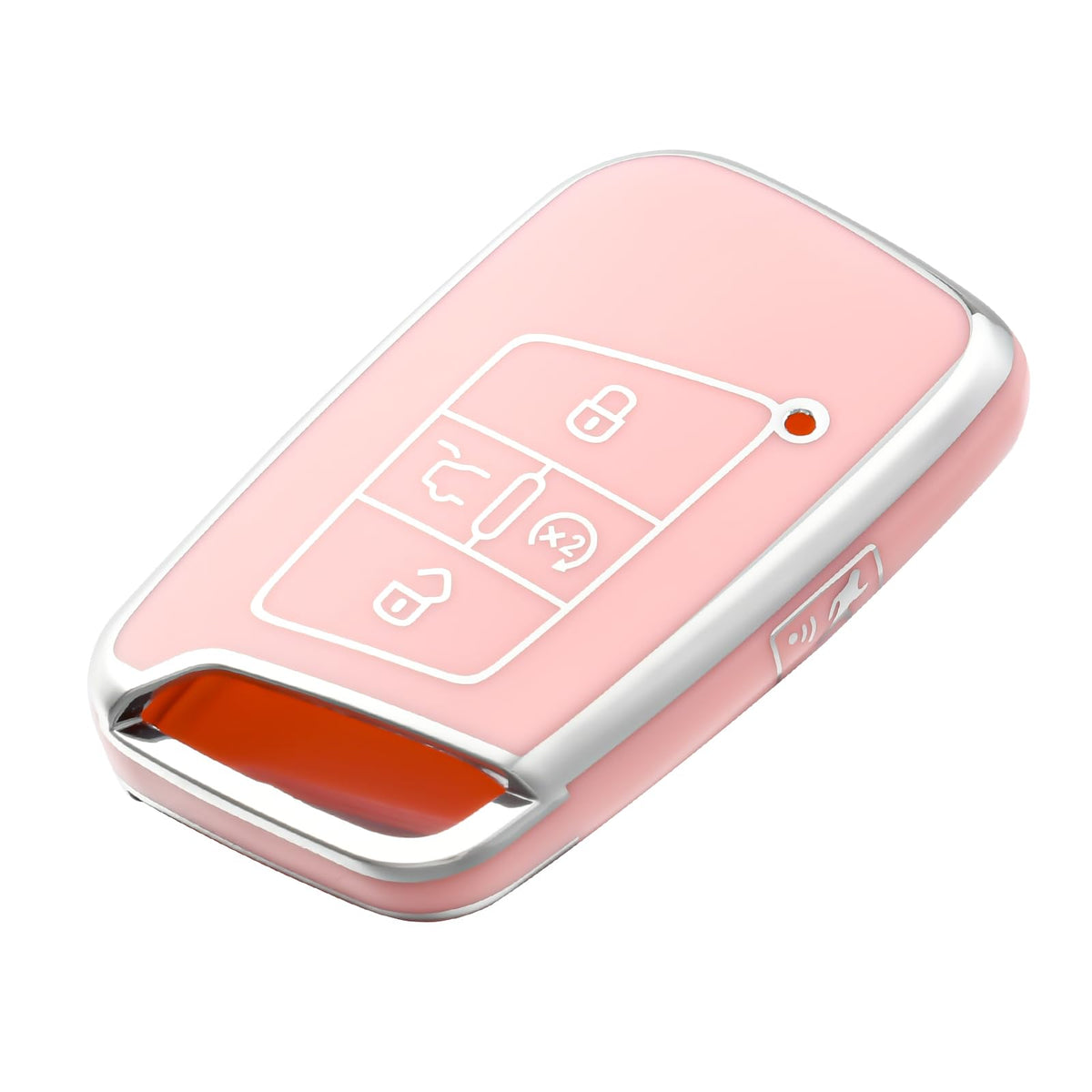 OFFCURVE Key Fob Cover for Volkswagen Special Key Fob Case Cover Holder for VW Atlas Golf Alltrack Atlas Jetta Passat Arteon Sma
