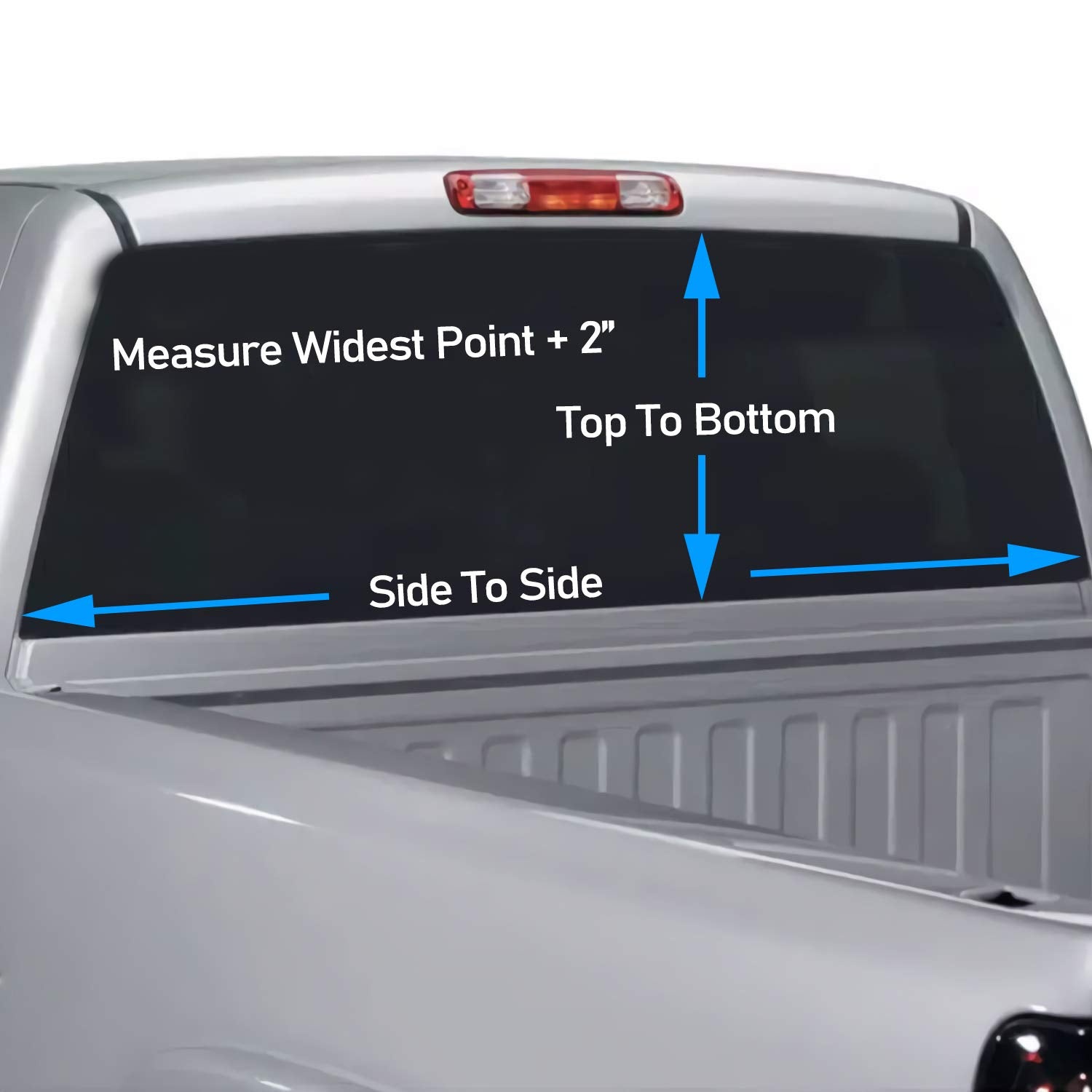 Oasisdream Wolf Eyes Rear Window Decals for Trucks Suvs Universal Size 65''X22'' High-Definition Print Truck Window Decals