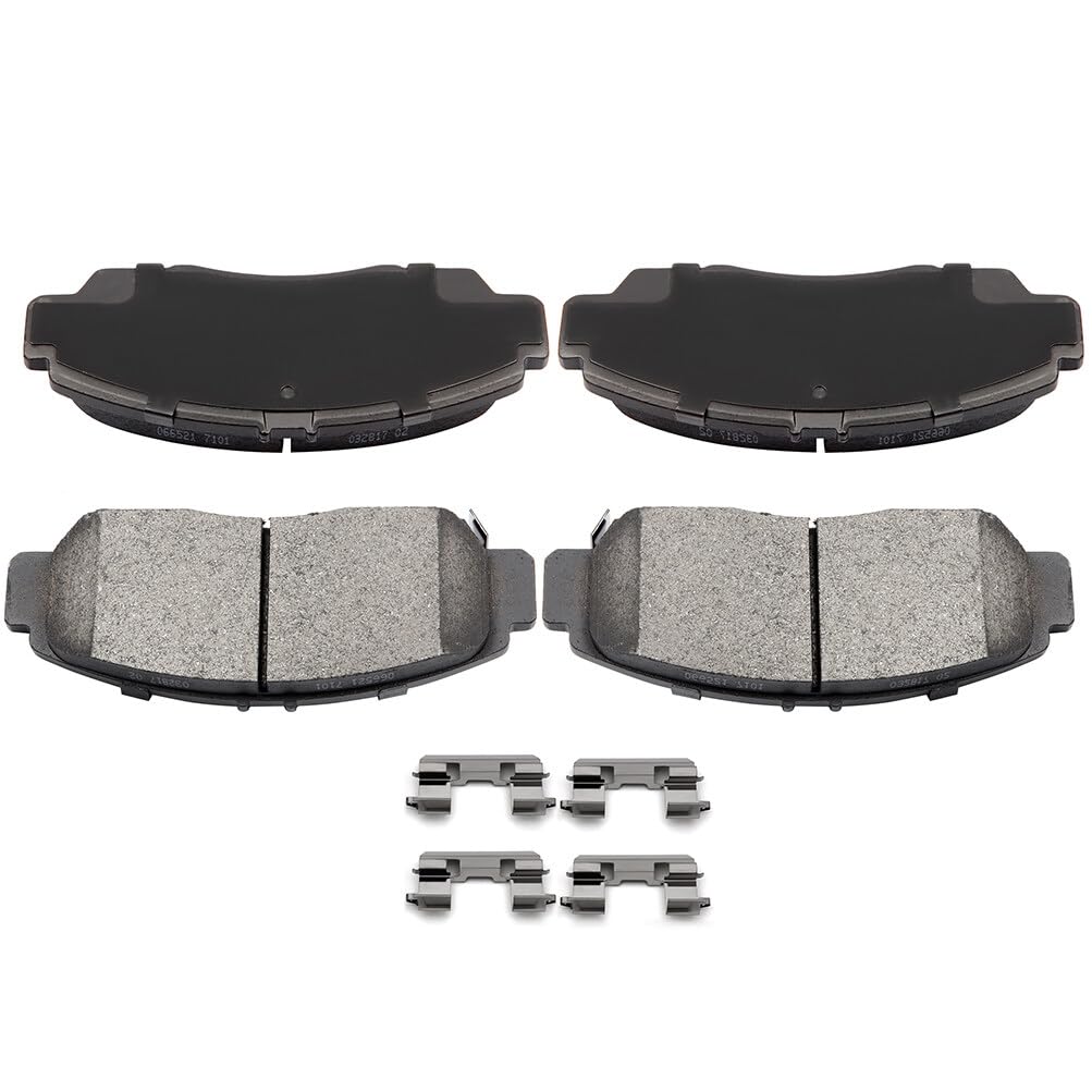 Eccpp D787-7656 4Pcs Front Ceramic Disc Brake Pad Set Fit For Acura Cl 2001-2003,For Acura Rl 1999-2004,For Acura Tl 1999-2008,F
