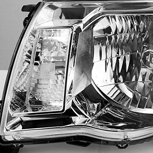 Akkon - For 2005-2011 Toyota Tacoma Pickup Truck Oe Replacement Chrome Headlights Driver/Passenger Head Lamps