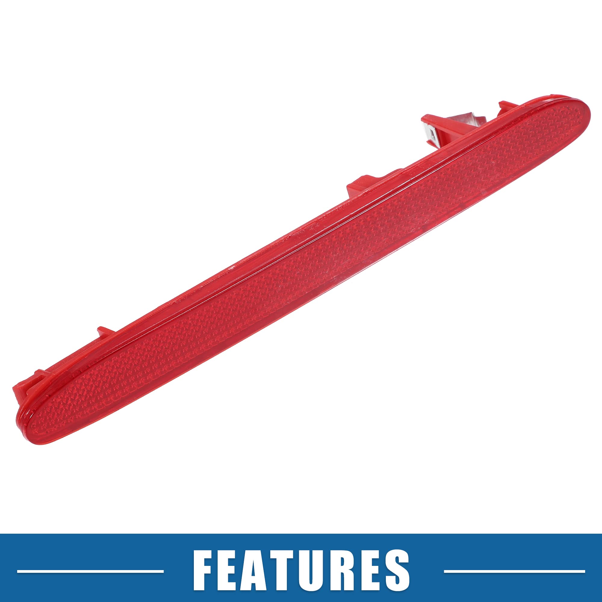 A ABSOPRO Car Rear Left Right Bumper Reflector 33555-SEA-013 33505-SEA-013 for Honda CR-V EX LX SE 2005-2006 Plastic Red (Set of