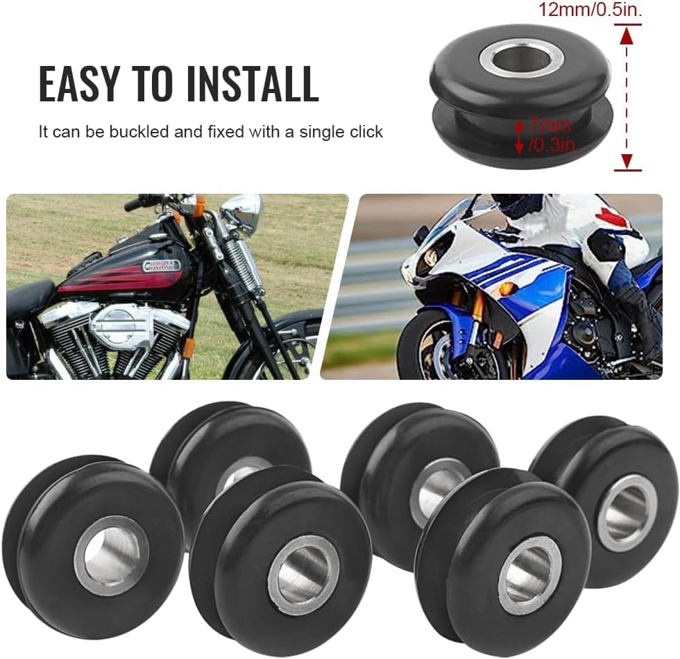 VPZMT Gas Fuel Tank Mounts Rubber Grommets Fits for Harley Davidson Heritage Softail 1984-1999, FXWG 1985-1986, Springer, Bad Bo