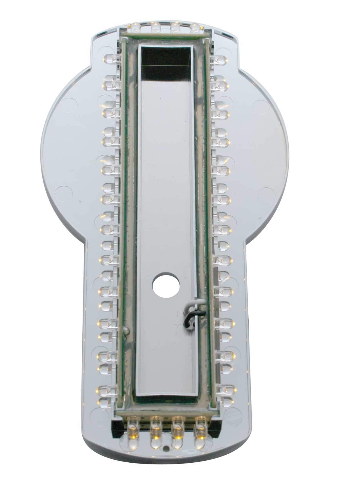 United Pacific 38885-1 Energy Efficient 32 LED Amber Backlit Emblem Light Base for Kenworth, Easy Installation, 12V - Amber LED Base Only, NO Lens