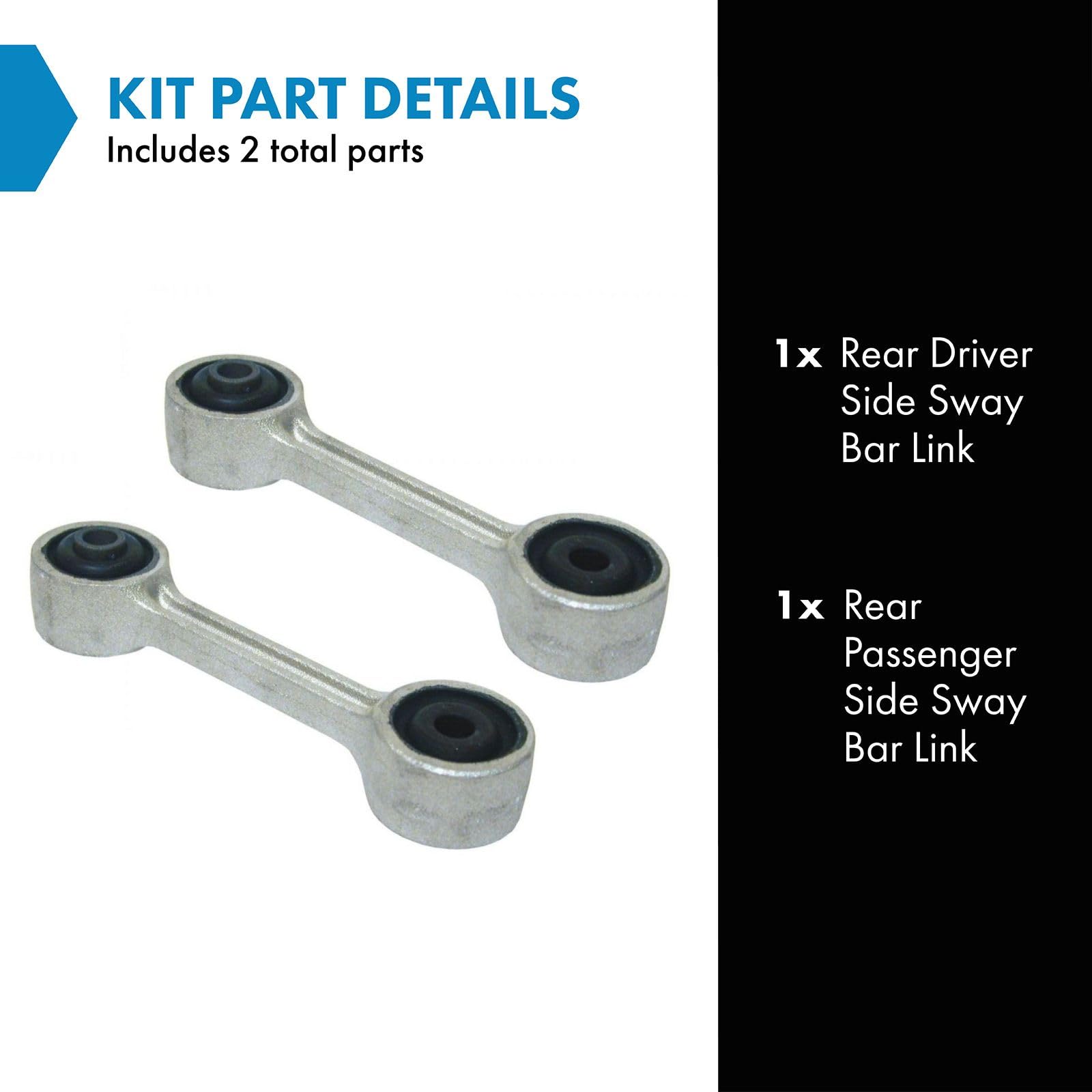 Trq Rear Stabilizer Sway Bar End Link Pair Set For Bmw 3 5 6 Series M3 M5 M6