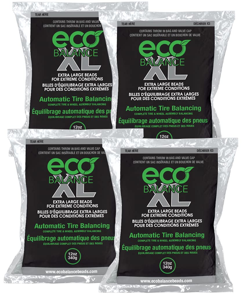 Eco Balance 12-Ecoxl4 Eco Xl Extreme Condition Tire/Wheel Balancing Beads - Off-Road Vehicles, Light Duty Truck Tires, (4) 12Oz